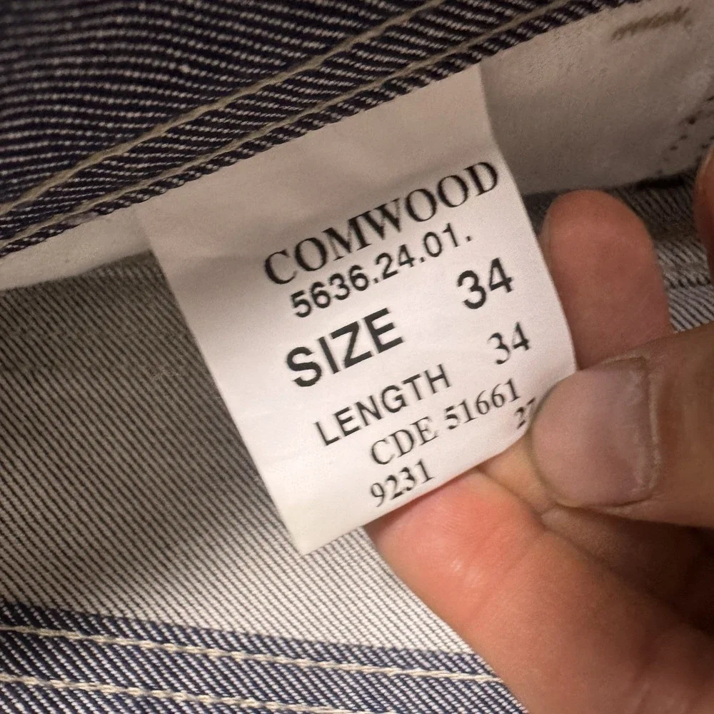 G Star Raw Jeans Mens 34x34 Comwood Bootcut Raw Denim Flap Pockets Baggy Skate